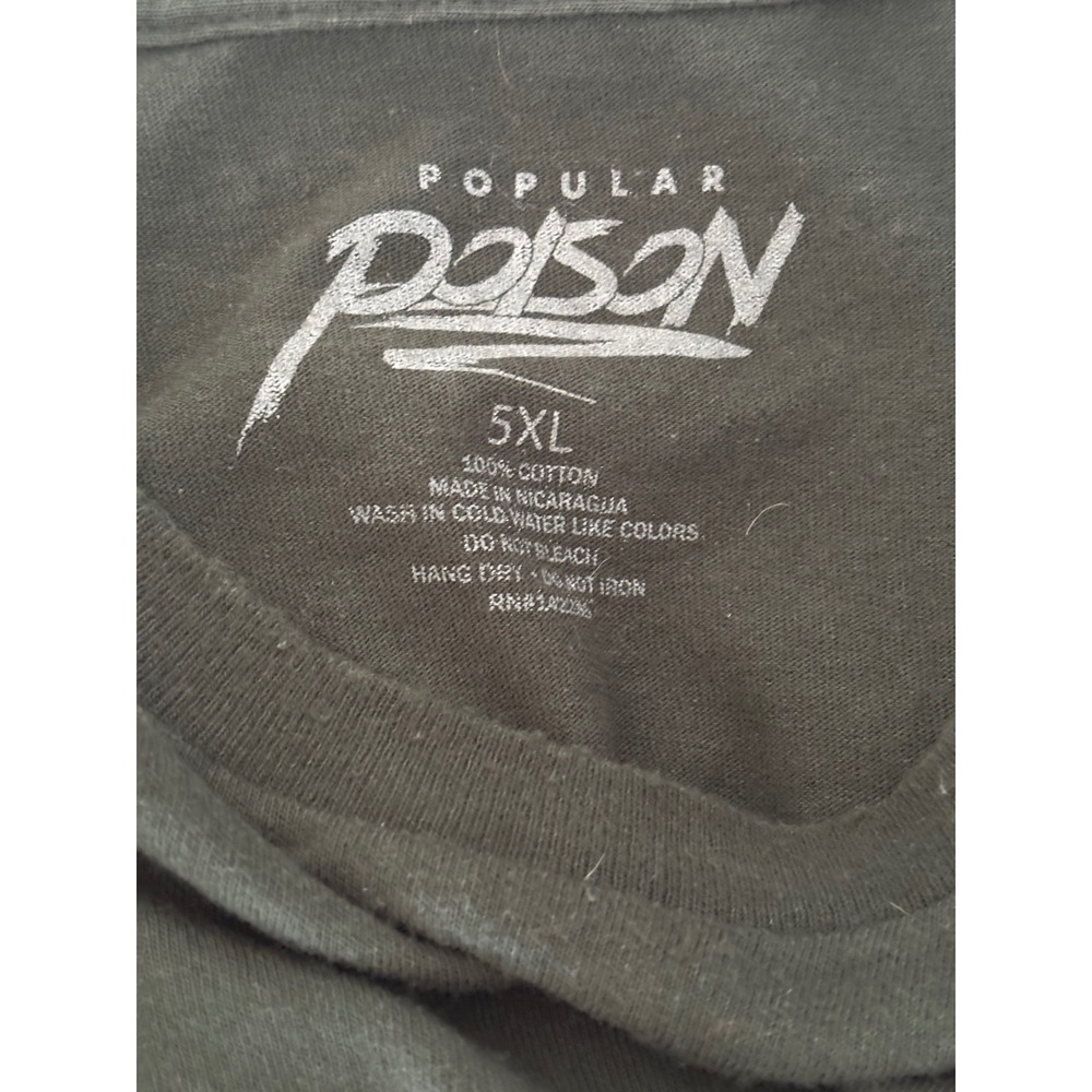 Popular Poison Mens Blessed Praying Hands Graphic T-Shirt Green 5XL Streetwear - Picture 3 of 4